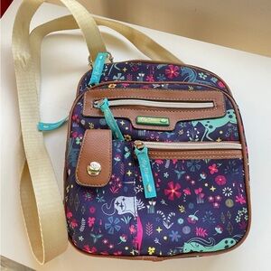 Lily Bloom Uni Corny Unicorn Print Gigi Mini Crossbody Bag Handbag Purse Eco